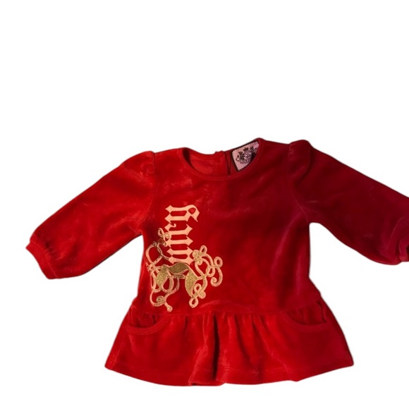 Juice Couture velvety top size 8+6 month girl - Picture 1 of 4